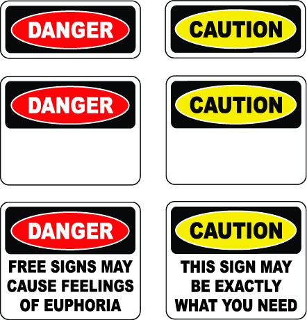 Free Danger & Hazard Sign Vectors | Signs & Symbols