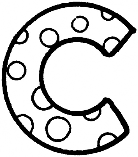 Letter C coloring page | Super Coloring