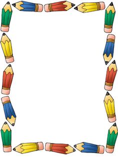 School Theme Page Boarder Clipart