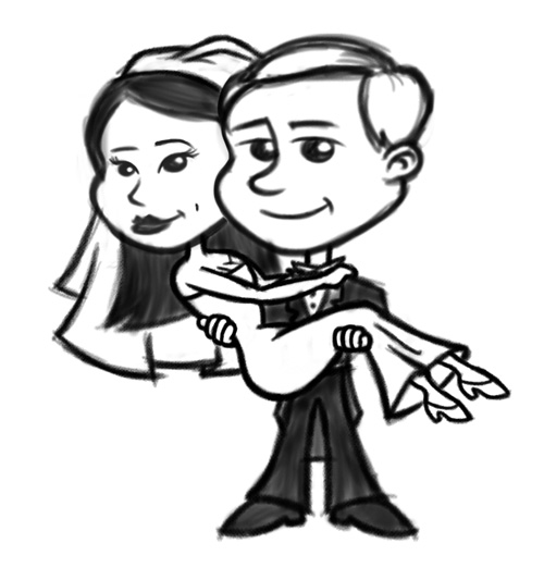 Cartoon Bride And Groom | Free Download Clip Art | Free Clip Art ...