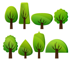 intertwining trees Clipart, vector clip art online, royalty free ...