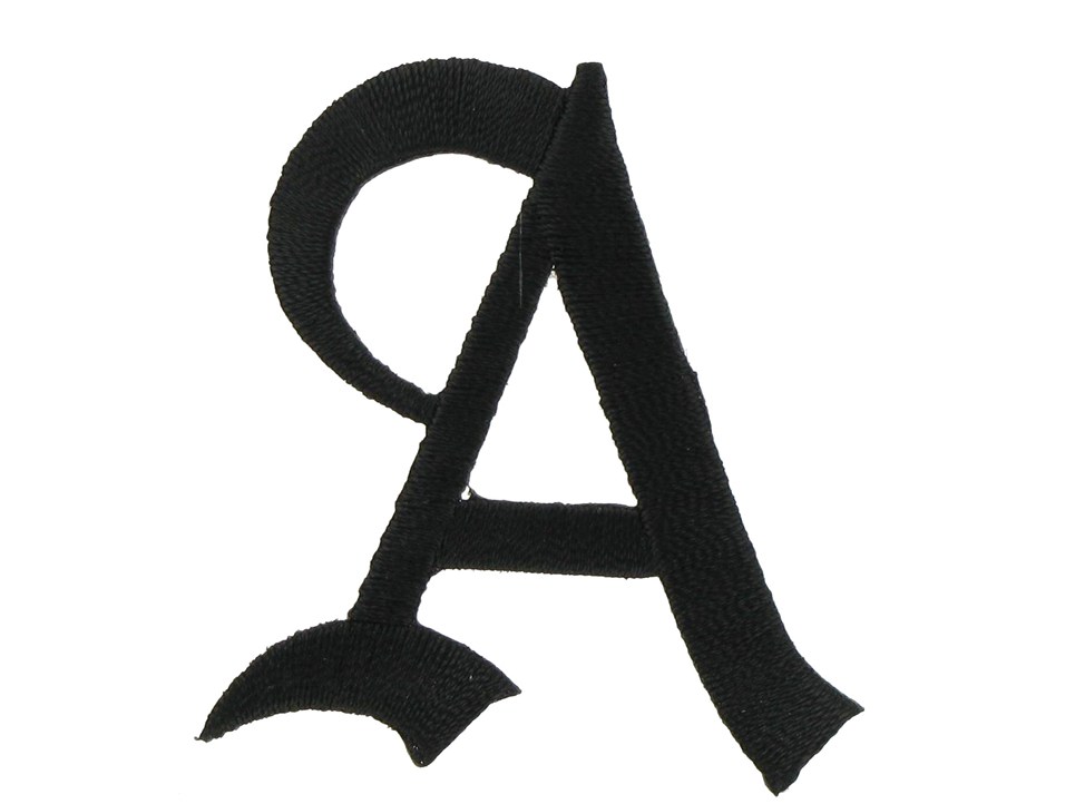Joy 2" Black Old English Iron-On Letter - A | Shop Hobby Lobby