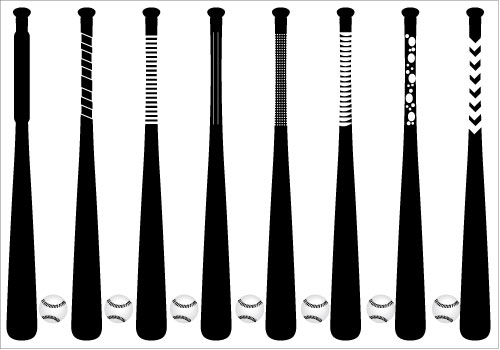Baseball Silhouette Baseball Batter Silhouette VectorSilhouette ...