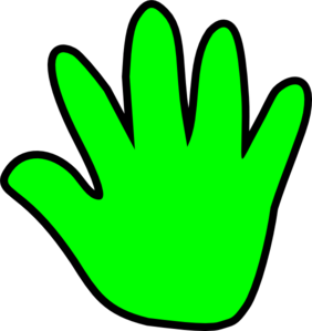 Green Hand Print - ClipArt Best