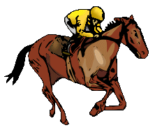 Racing horse clip art