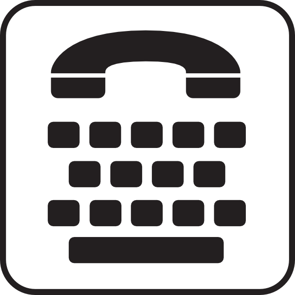 Telephone Typewriter Type Writer Service White Clip Art at Clker ...