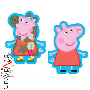 2 Sided Peppa Pig Super Shape Foil Balloon with Number 1 Rosette ...