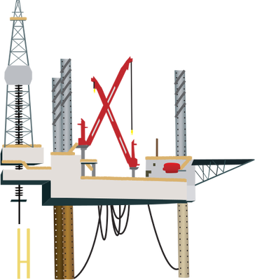 Petroleum industry: oil rig platform 2 - Last comments - Vector ...