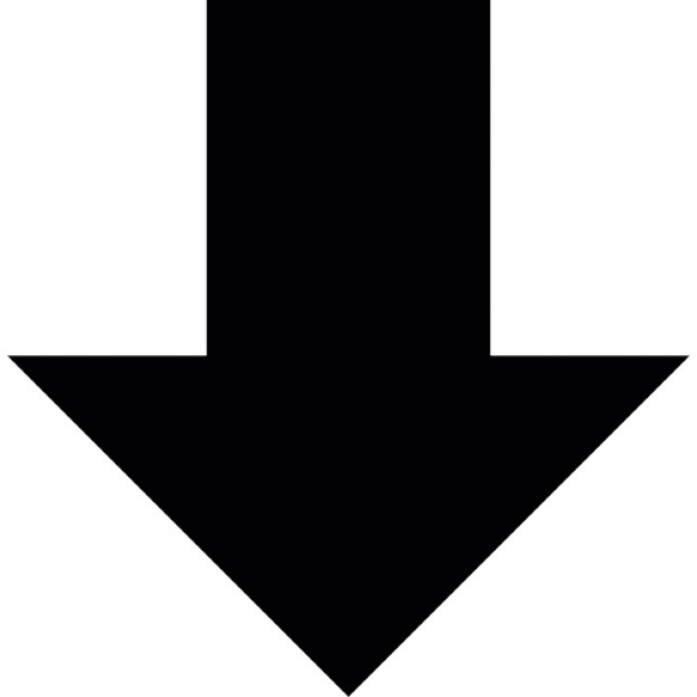 Arrow black in vertical pointing down Icons | Free Download