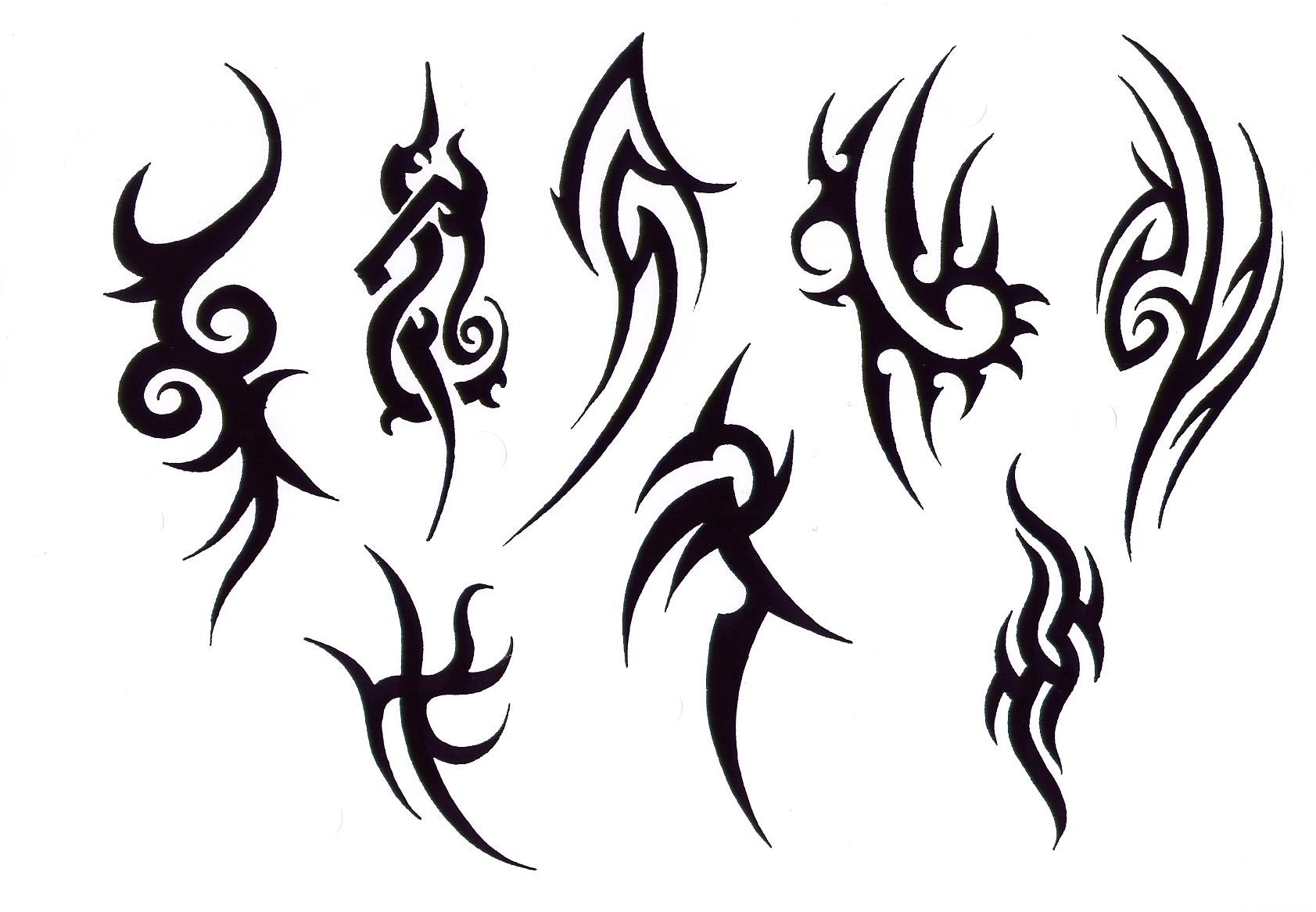 tribal tattoo patterns black and white | Q Pattern