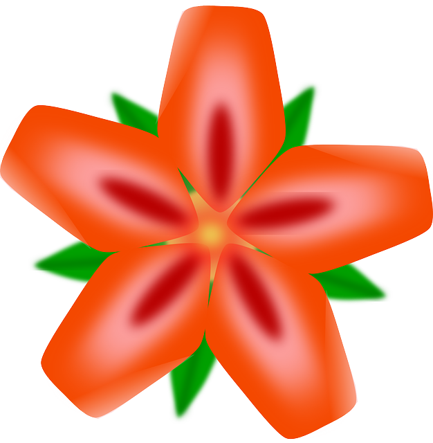 RED, FLOWER, FLOWERS, CARTOON, ORANGE, BORDER, SPRING - Public ...
