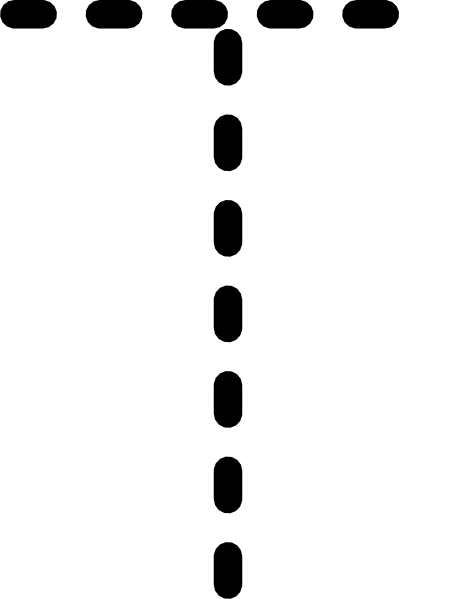 Letter tracing clipart