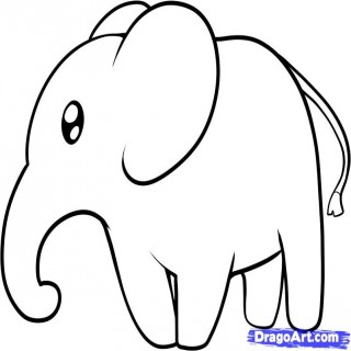 Step 6 How To Draw An Elephant For Kids - Litle Pups