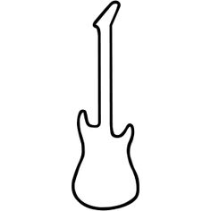 Guitar Outline Clipart