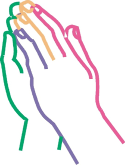 Praying hands free clipart
