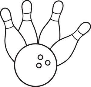 Bowling ball bowling pin clipart black and white bowling cliparts ...