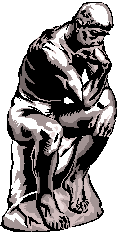 Thinker Statue Clipart