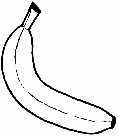 Banana Cut Out Template | ... Nails, Vase, Bottles, Ball, Banana ...