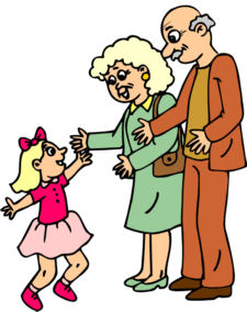 Visit grandparents clipart