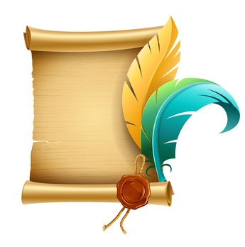 Scroll Quill Pen Clipart