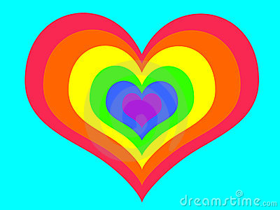 Rainbow Heart Clip Art – Clipart Free Download