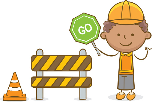 Drawing Of Under Construction Road Sign Clip Art, Vector Images ...