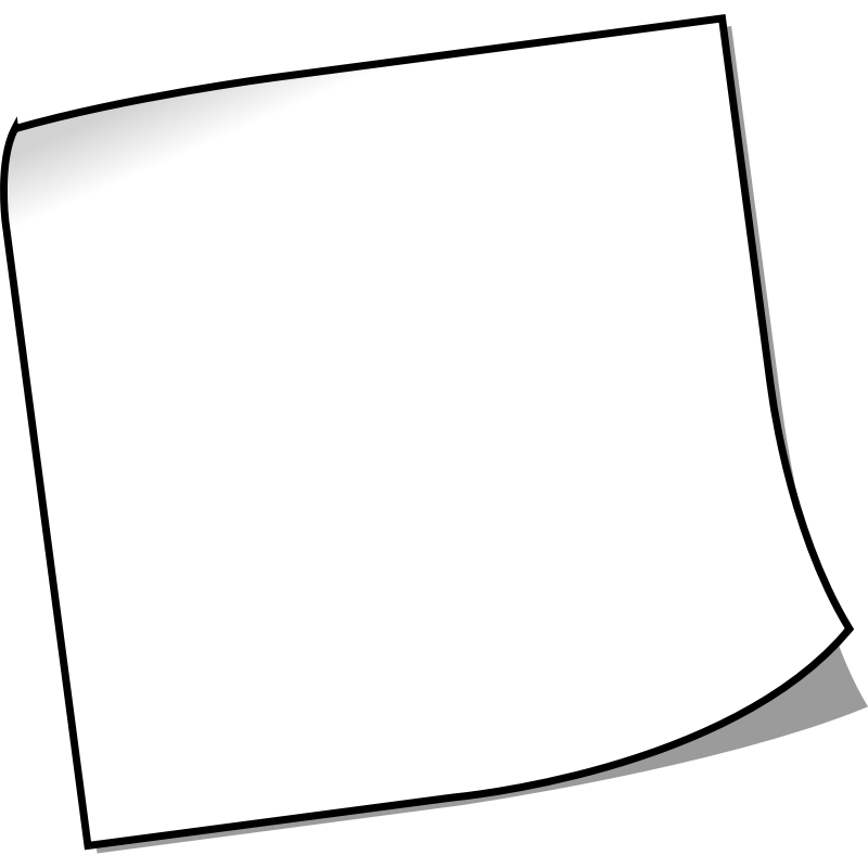 Sticky Note Clip Art