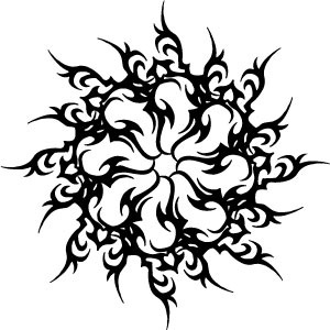 Free Vector Art & Graphics :: Tribal Star Shape Vector