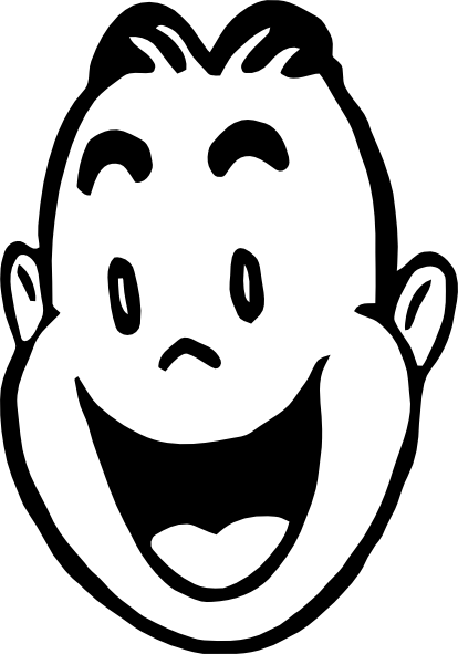 Excited face clip art
