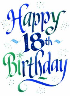 18th Birthday Clipart