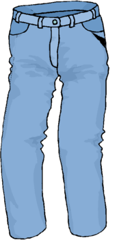 Denim jeans clipart