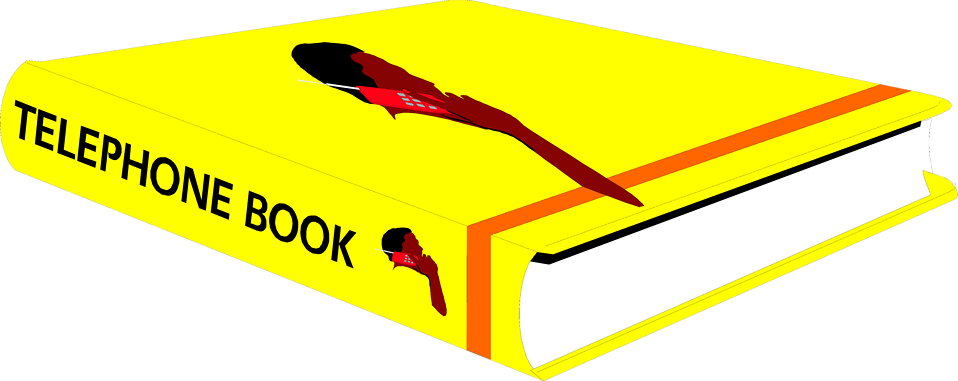 Telephone directory clipart