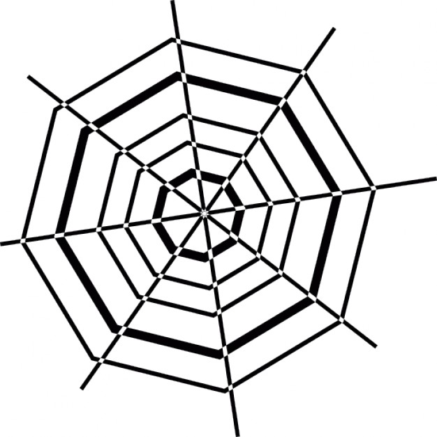 Halloween octagonal spider web Icons | Free Download