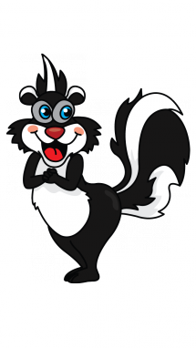 How to Draw a Skunk, Wild Animals, Easy Step-by-Step Drawing Tutorial