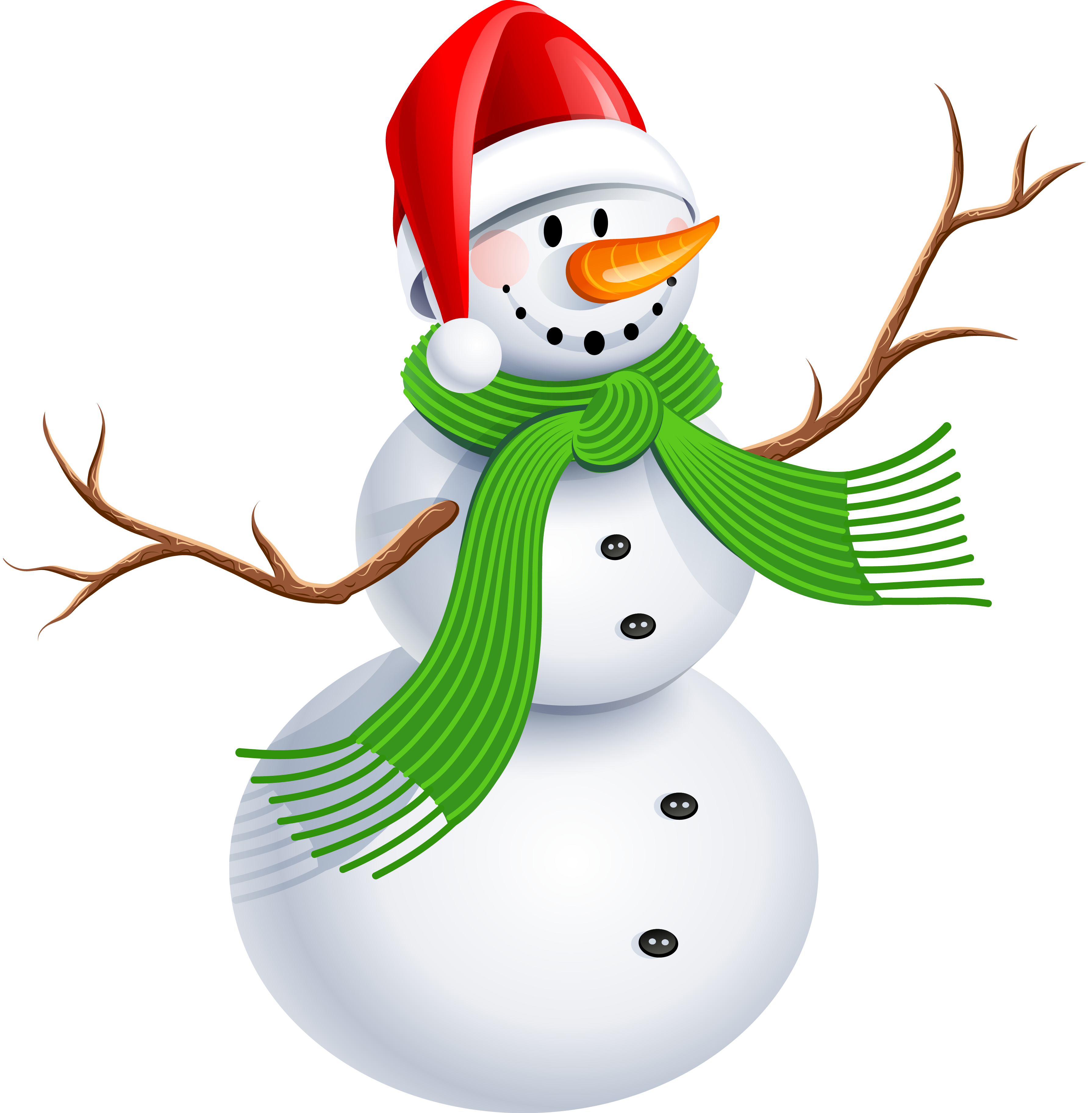 Snowman Transparent Background Clipart