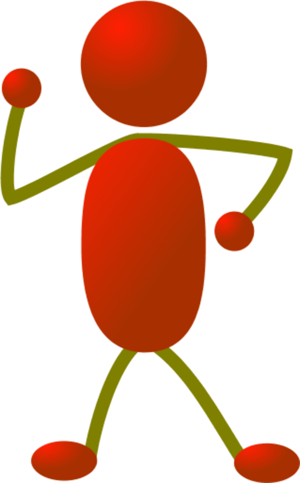 Red Stick Man Figure - ClipArt Best