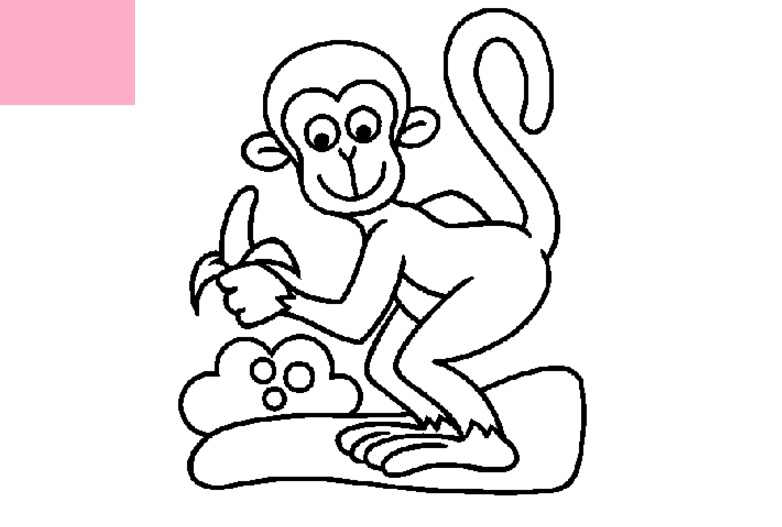 How To Draw A Monkey Eating A Banana