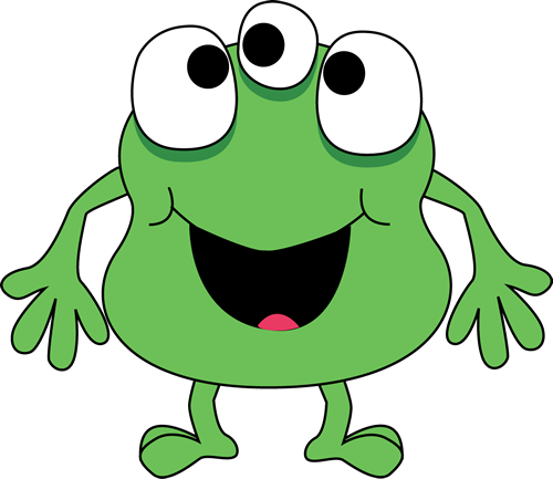 Funny big eyes clipart