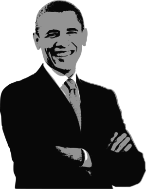 Barack Obama Print Warhol Stylee - vector Clip Art