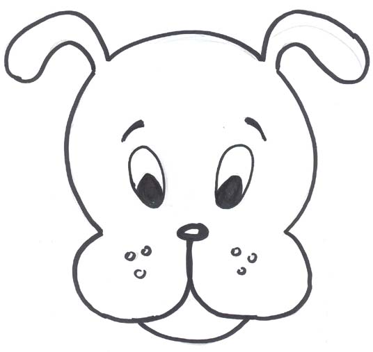 Best Photos of Dog Face Template - Dog Face Coloring Pages ...