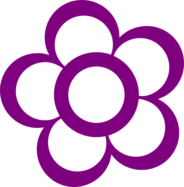 Purple Flower Clipart