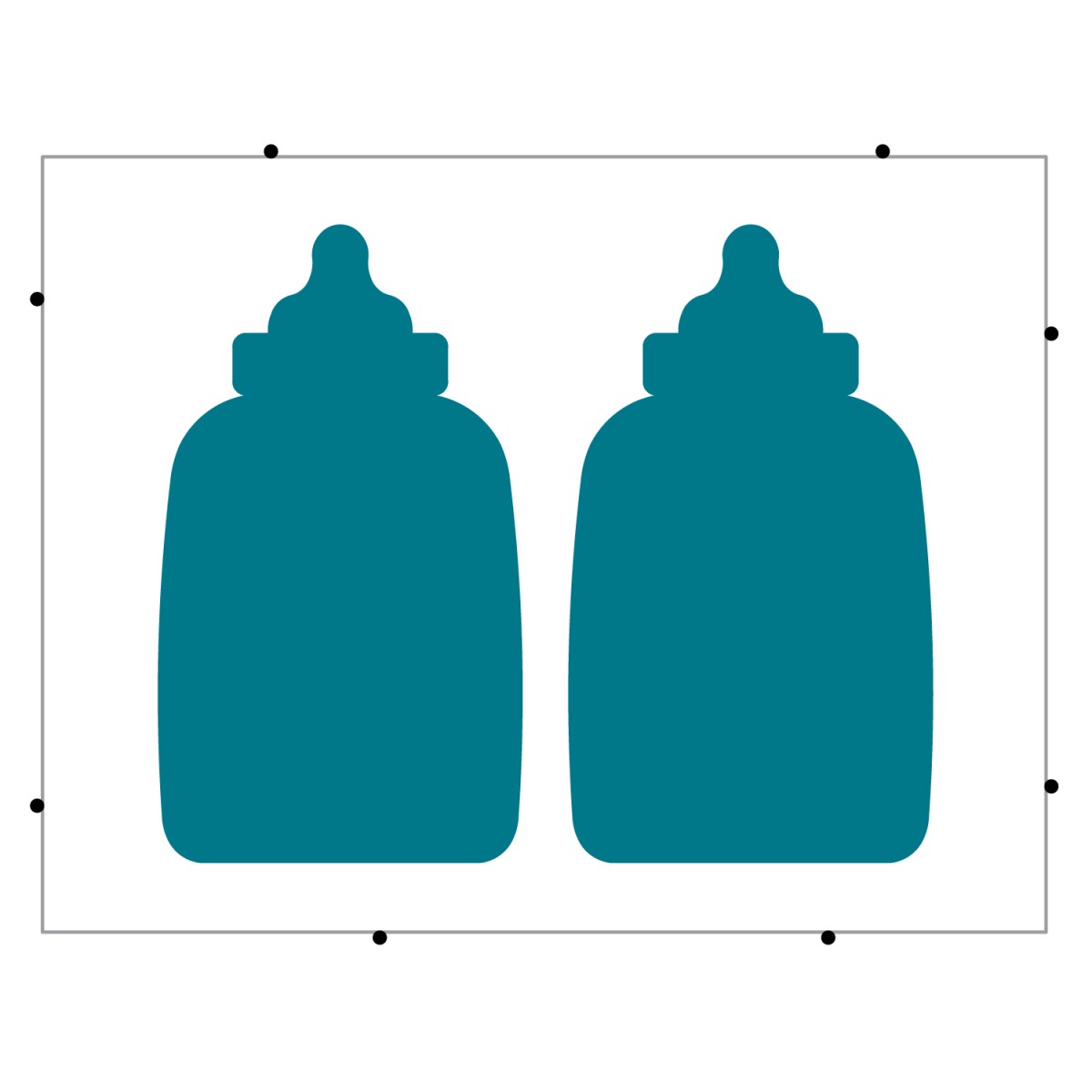 A7 Cards-Baby Bottle (Pinnovation) Steel-Rule Die | AccuCut Craft