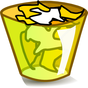 Animated trash can clipart