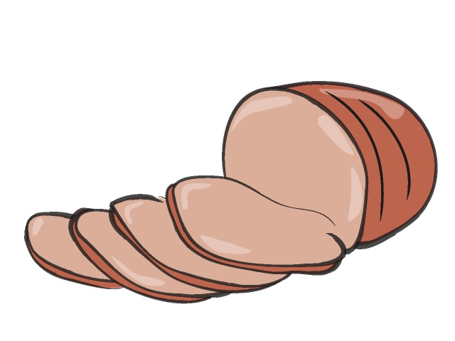 Ham Slice Clipart