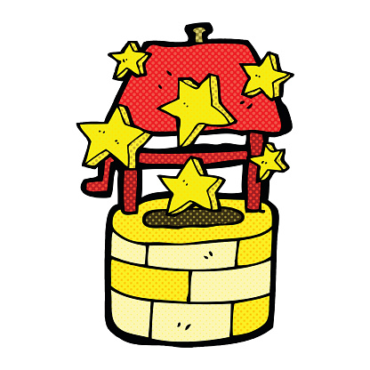Drawing Of The Wishing Well Clip Art, Vector Images ...