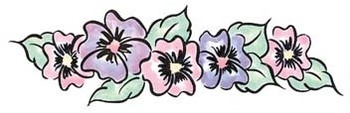 Penny Black Pansy Border [1787K] - £6.15 : J & C Creations