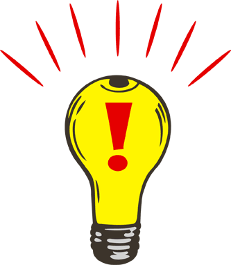 Light bulb thinking clip art