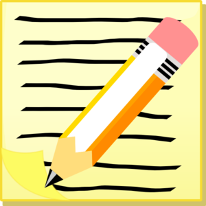 Clipart pen and paper