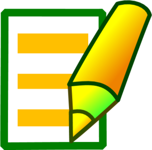Pen And Paper Clip Art - Tumundografico