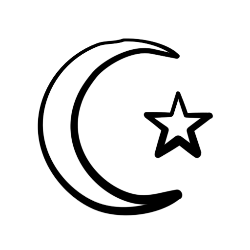 Moon outline clipart black and white